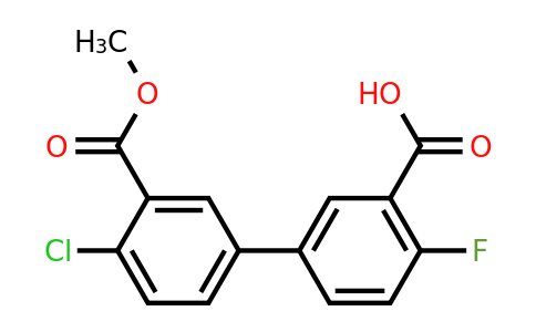 1261995-23-6 | 5-(4-Chloro-3-methoxycarbonylphenyl)-2-fluorobenzoic acid