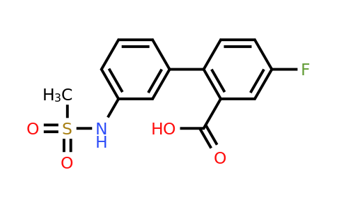 1261995-35-0 | 5-Fluoro-2-(3-methylsulfonylaminophenyl)benzoic acid