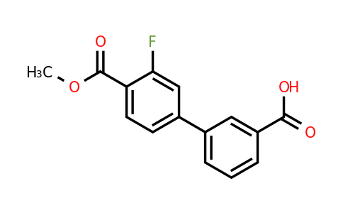 1261997-79-8 | 3-(3-Fluoro-4-methoxycarbonylphenyl)benzoic acid