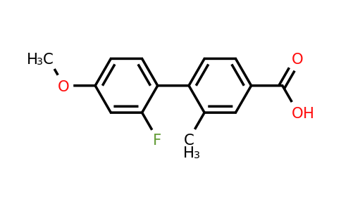1261998-11-1 | 4-(2-Fluoro-4-methoxyphenyl)-3-methylbenzoic acid