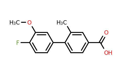 1261998-28-0 | 4'-Fluoro-3'-methoxy-2-methyl-[1,1'-biphenyl]-4-carboxylic acid