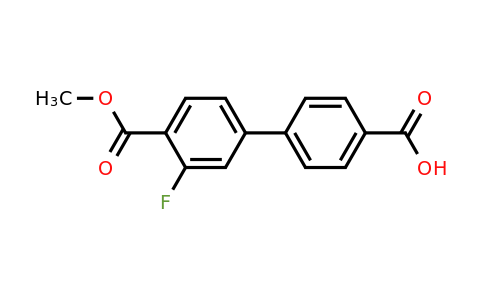 1262001-30-8 | 4-(3-Fluoro-4-methoxycarbonylphenyl)benzoic acid