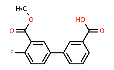 1262001-53-5 | 3-(4-Fluoro-3-methoxycarbonylphenyl)benzoic acid