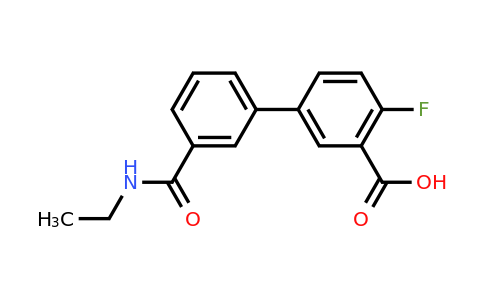 1262002-72-1 | 5-[3-(N-Ethylaminocarbonyl)phenyl]-2-fluorobenzoic acid