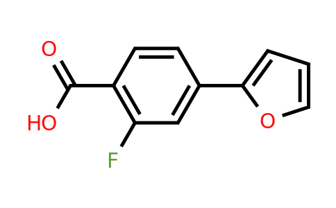 1262004-78-3 | 2-Fluoro-4-(furan-2-yl)benzoic acid