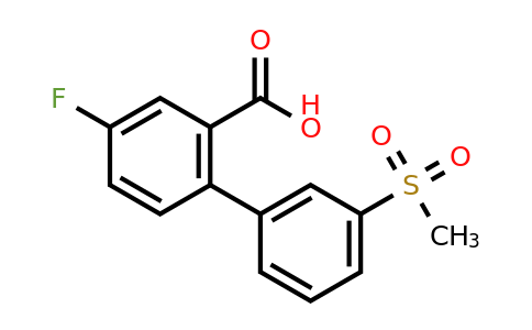 1262005-19-5 | 5-Fluoro-2-(3-methylsulfonylphenyl)benzoic acid