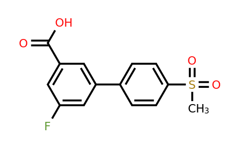 1262005-26-4 | 5-Fluoro-3-(4-methylsulfonylphenyl)benzoic acid