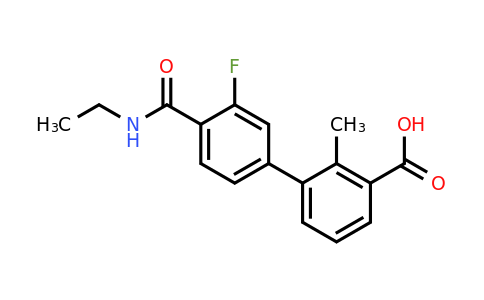 1262005-50-4 | 3-[4-(Ethylcarbamoyl)-3-fluorophenyl]-2-methylbenzoic acid