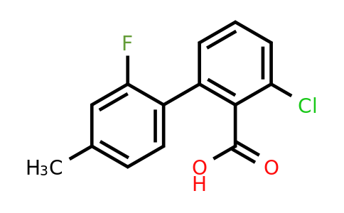 1262005-70-8 | 6-Chloro-2-(2-fluoro-4-methylphenyl)benzoic acid