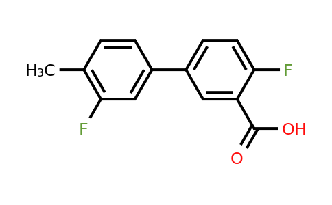 1262005-75-3 | 2-Fluoro-5-(3-fluoro-4-methylphenyl)benzoic acid