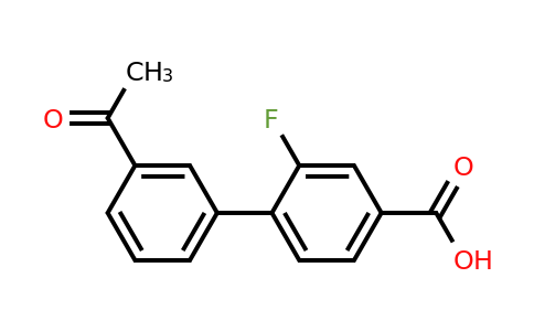 1262005-81-1 | 3'-Acetyl-2-fluoro-[1,1'-biphenyl]-4-carboxylic acid
