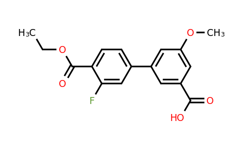 1262005-87-7 | 3-[4-(Ethoxycarbonyl)-3-fluorophenyl]-5-methoxybenzoic acid