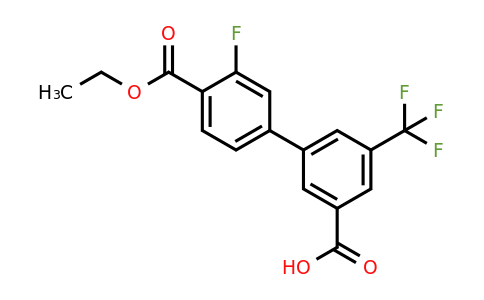1262005-98-0 | 3-[4-(Ethoxycarbonyl)-3-fluorophenyl]-5-trifluoromethylbenzoic acid