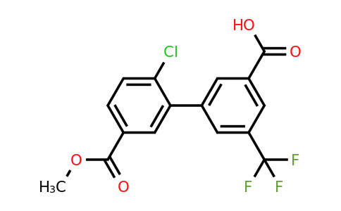 1262006-12-1 | 3-(2-Chloro-5-methoxycarbonylphenyl)-5-trifluoromethylbenzoic acid