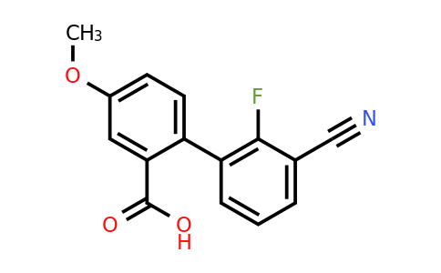 1262006-45-0 | 2-(3-Cyano-2-fluorophenyl)-5-methoxybenzoic acid
