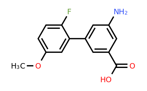 1262006-46-1 | 3-Amino-5-(2-fluoro-5-methoxyphenyl)benzoic acid