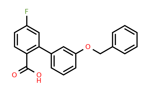 1262006-78-9 | 2-(3-Benzyloxyphenyl)-4-fluorobenzoic acid