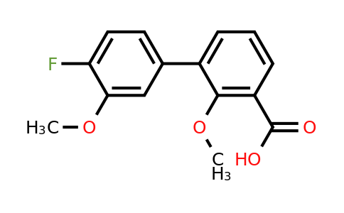 1262006-83-6 | 3-(4-Fluoro-3-methoxyphenyl)-2-methoxybenzoic acid