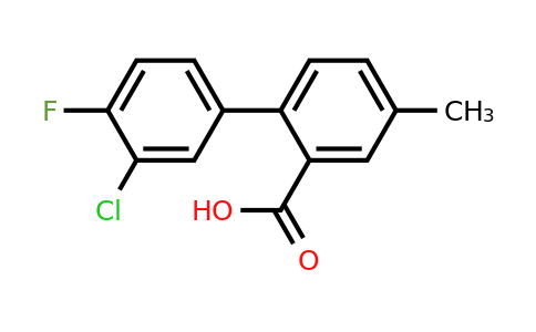 1262007-95-3 | 2-(3-Chloro-4-fluorophenyl)-5-methylbenzoic acid