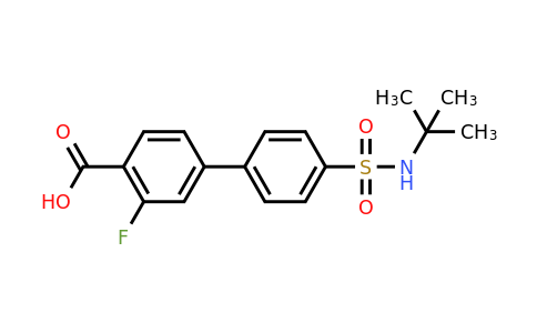 1262008-14-9 | 4-(4-t-Butylsulfamoylphenyl)-2-fluorobenzoic acid