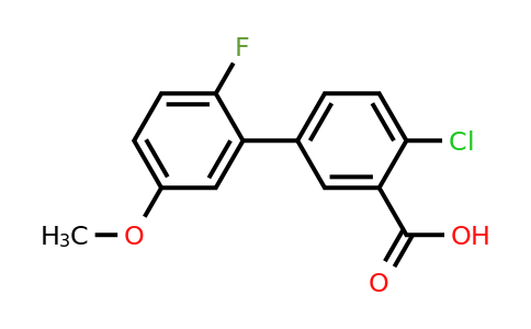 1262008-18-3 | 2-Chloro-5-(2-fluoro-5-methoxyphenyl)benzoic acid