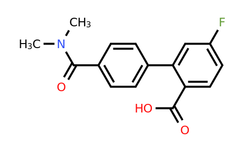 1262008-84-3 | 2-[4-(N,N-Dimethylaminocarbonyl)phenyl]-4-fluorobenzoic acid