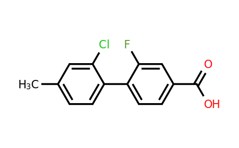 1262008-90-1 | 2'-Chloro-2-fluoro-4'-methyl-[1,1'-biphenyl]-4-carboxylic acid