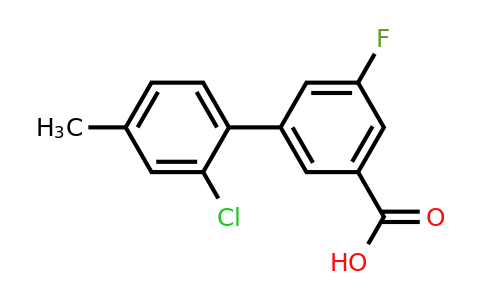 1262008-99-0 | 3-(2-Chloro-4-methylphenyl)-5-fluorobenzoic acid