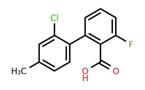 1262009-12-0 | 2-(2-Chloro-4-methylphenyl)-6-fluorobenzoic acid