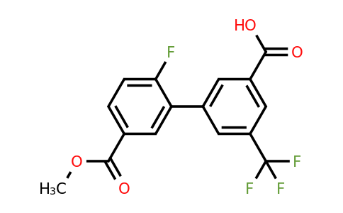 1262009-33-5 | 3-(2-Fluoro-5-methoxycarbonylphenyl)-5-trifluoromethylbenzoic acid
