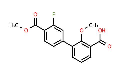 1262009-36-8 | 3-(3-Fluoro-4-methoxycarbonylphenyl)-2-methoxybenzoic acid