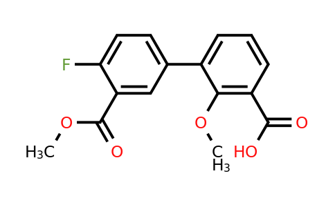 1262009-54-0 | 3-(4-Fluoro-3-methoxycarbonylphenyl)-2-methoxybenzoic acid