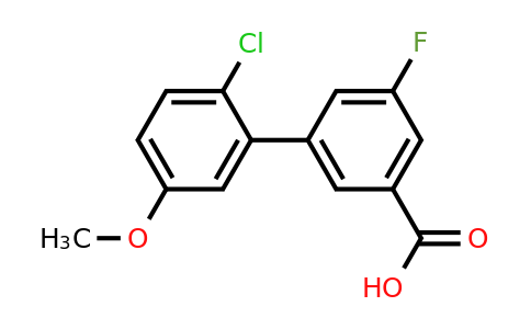 1262009-83-5 | 3-(2-Chloro-5-methoxyphenyl)-5-fluorobenzoic acid