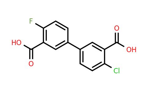 1262009-87-9 | 5-(3-Carboxy-4-chlorophenyl)-2-fluorobenzoic acid