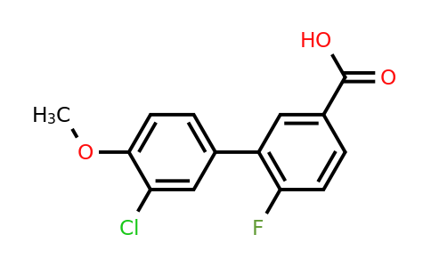 1262009-88-0 | 3-(3-Chloro-4-methoxyphenyl)-4-fluorobenzoic acid