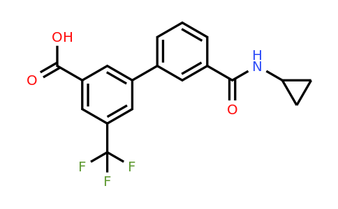 1262010-09-2 | 3-[3-(Cyclopropylaminocarbonyl)phenyl]-5-trifluoromethylbenzoic acid