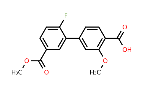 1262010-21-8 | 4-(2-Fluoro-5-methoxycarbonylphenyl)-2-methoxybenzoic acid