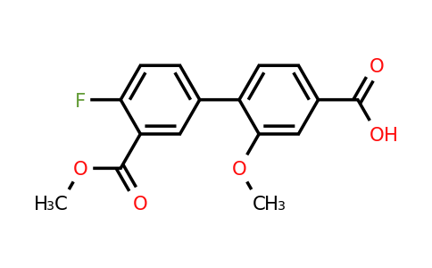 1262010-34-3 | 4-(4-Fluoro-3-methoxycarbonylphenyl)-3-methoxybenzoic acid