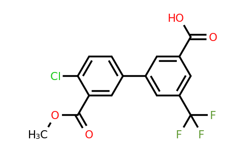1262010-37-6 | 3-(4-Chloro-3-methoxycarbonylphenyl)-5-trifluoromethylbenzoic acid