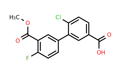 1262010-40-1 | 4-Chloro-3-(4-fluoro-3-methoxycarbonylphenyl)benzoic acid