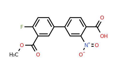 1262010-44-5 | 4-(4-Fluoro-3-methoxycarbonylphenyl)-2-nitrobenzoic acid