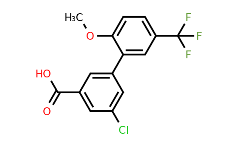 1262010-54-7 | 5-Chloro-3-(2-methoxy-5-trifluoromethylphenyl)benzoic acid