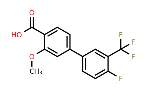 1262010-67-2 | 4-(4-Fluoro-3-trifluoromethylphenyl)-2-methoxybenzoic acid