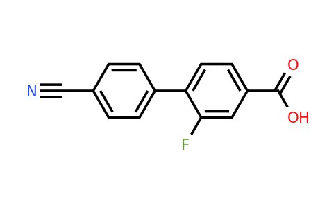 1262010-74-1 | 4-(4-Cyanophenyl)-3-fluorobenzoic acid