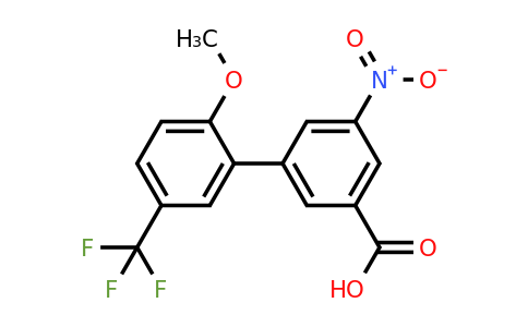 1262011-01-7 | 3-(2-Methoxy-5-trifluoromethylphenyl)-5-nitrobenzoic acid