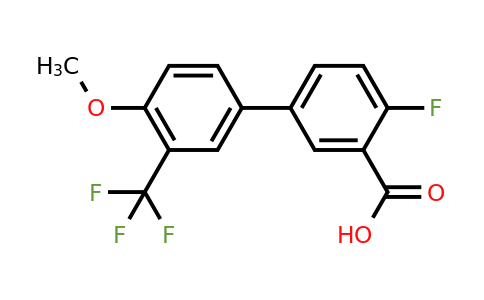 1262011-08-4 | 2-Fluoro-5-(4-methoxy-3-trifluoromethylphenyl)benzoic acid