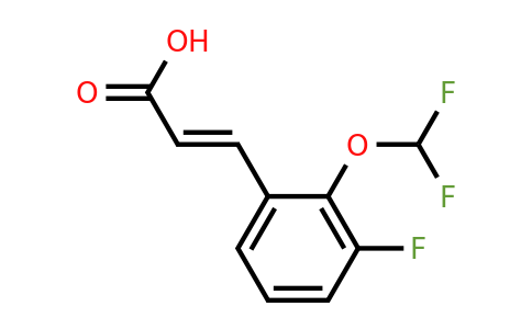 1262011-98-2 | 2-(Difluoromethoxy)-3-fluorocinnamic acid