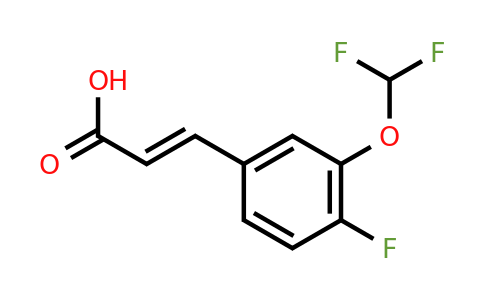1262012-12-3 | 3-(Difluoromethoxy)-4-fluorocinnamic acid