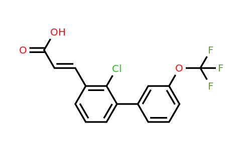 1262012-30-5 | 2-Chloro-3'-(trifluoromethoxy)biphenyl-3-acrylic acid