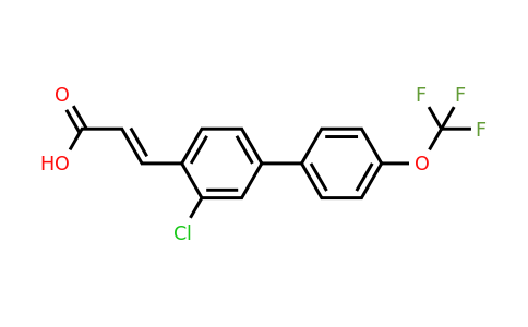 1262012-35-0 | 3-Chloro-4'-(trifluoromethoxy)biphenyl-4-acrylic acid